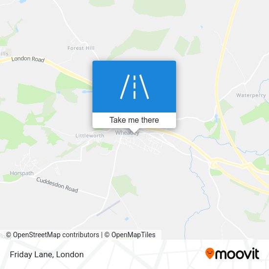 Friday Lane map