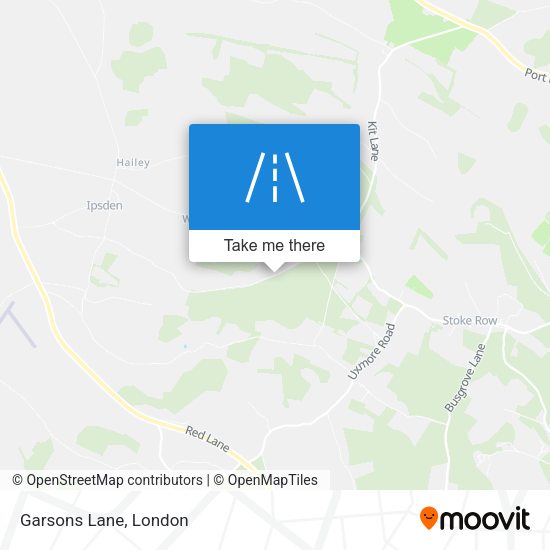 Garsons Lane map