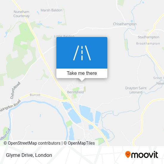 Glyme Drive map