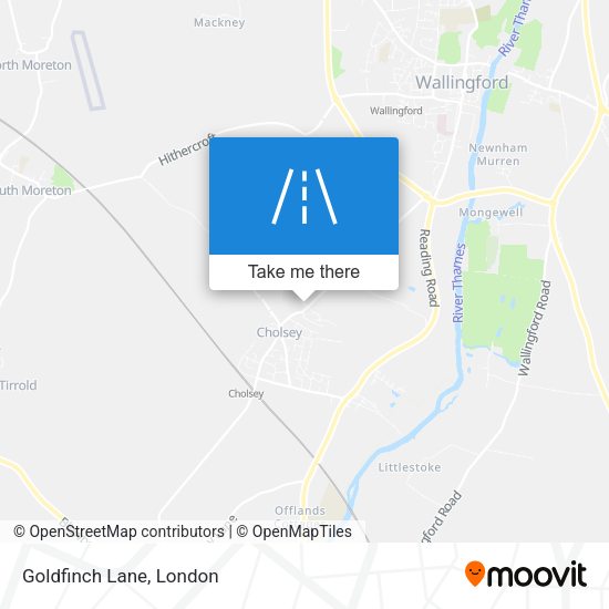 Goldfinch Lane map