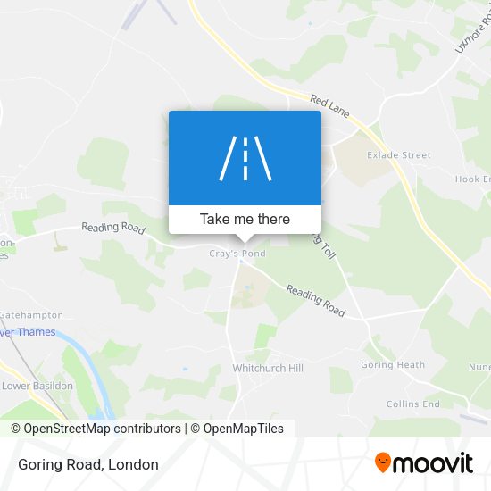 Goring Road map