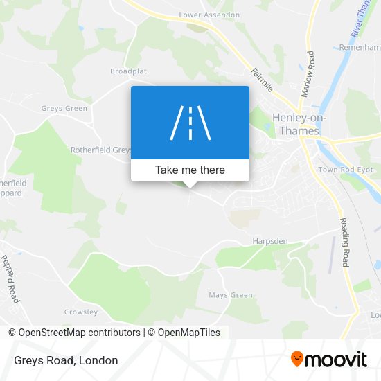 Greys Road map