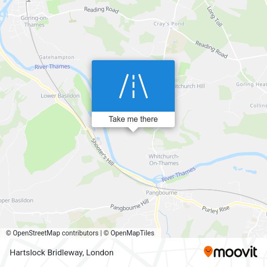 Hartslock Bridleway map