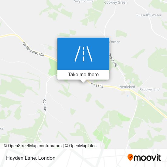 Hayden Lane map