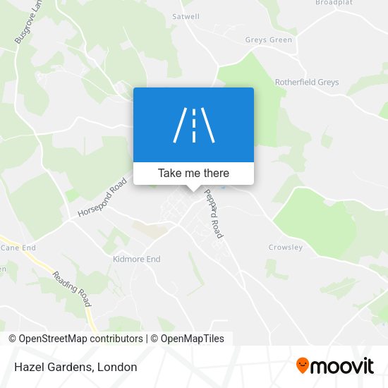 Hazel Gardens map