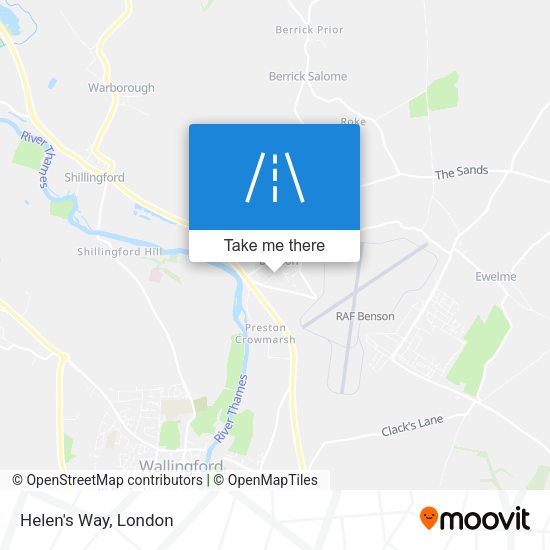 Helen's Way map