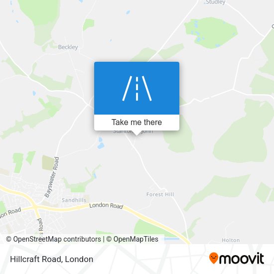 Hillcraft Road map