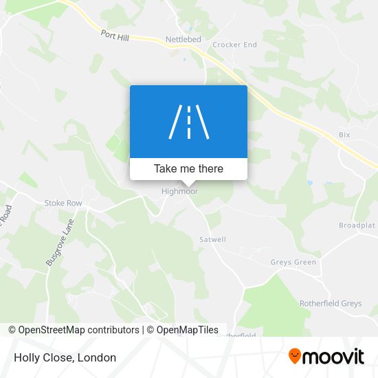 Holly Close map
