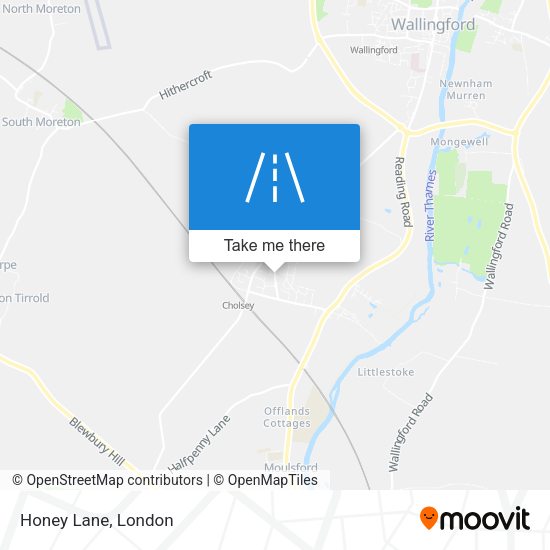 Honey Lane map