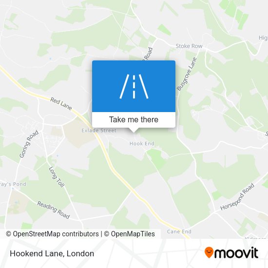 Hookend Lane map