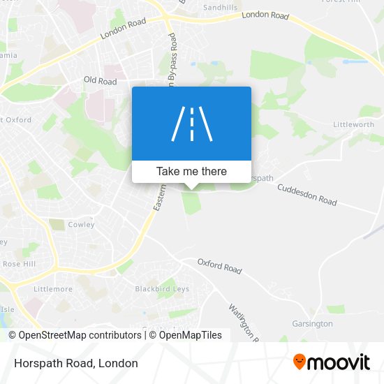 Horspath Road map