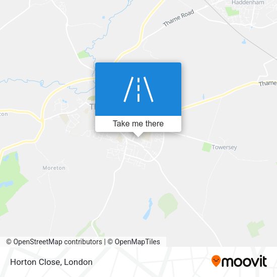 Horton Close map