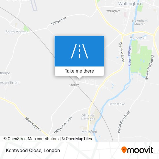 Kentwood Close map
