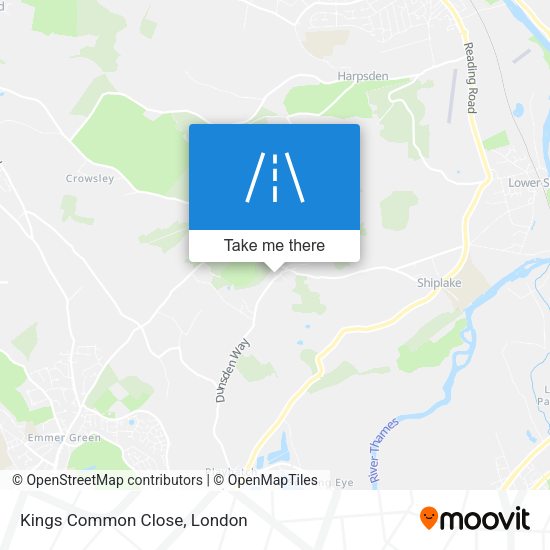 Kings Common Close map