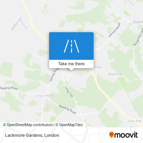 Lackmore Gardens map
