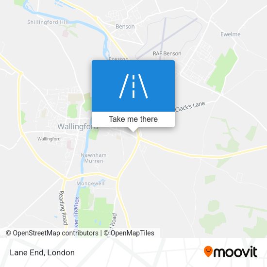 Lane End map