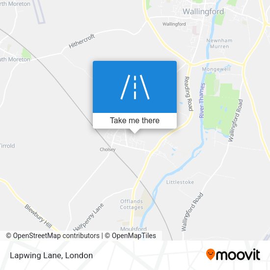 Lapwing Lane map