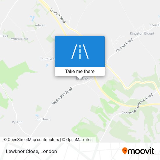 Lewknor Close map