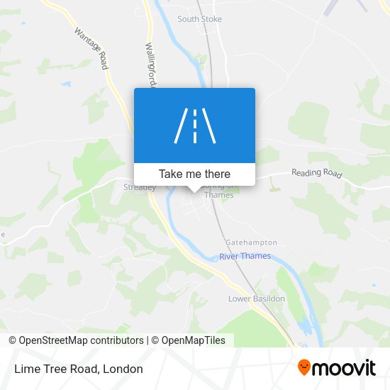 Lime Tree Road map