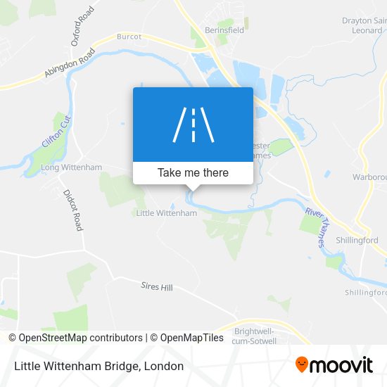 Little Wittenham Bridge map
