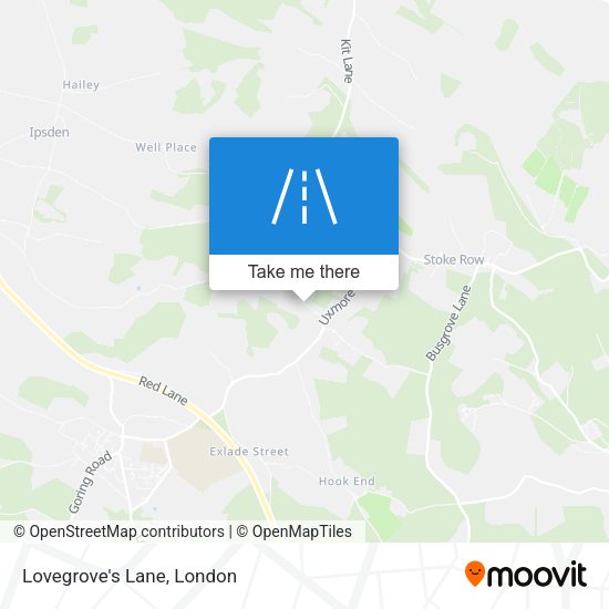 Lovegrove's Lane map