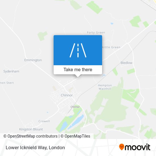 Lower Icknield Way map