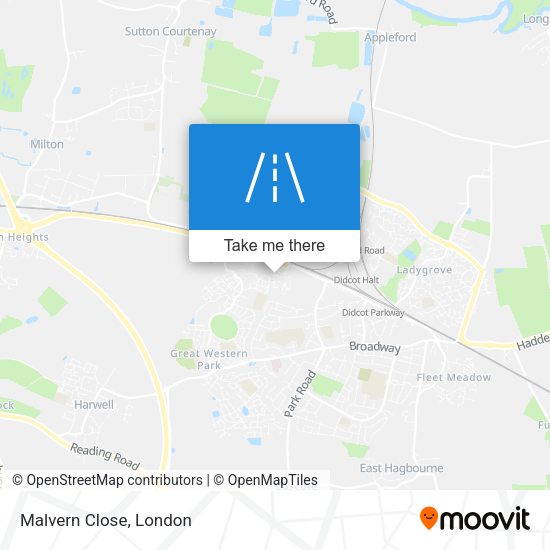 Malvern Close map