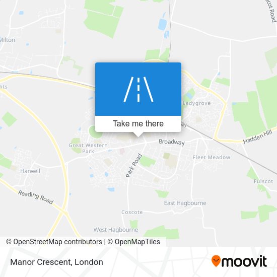Manor Crescent map