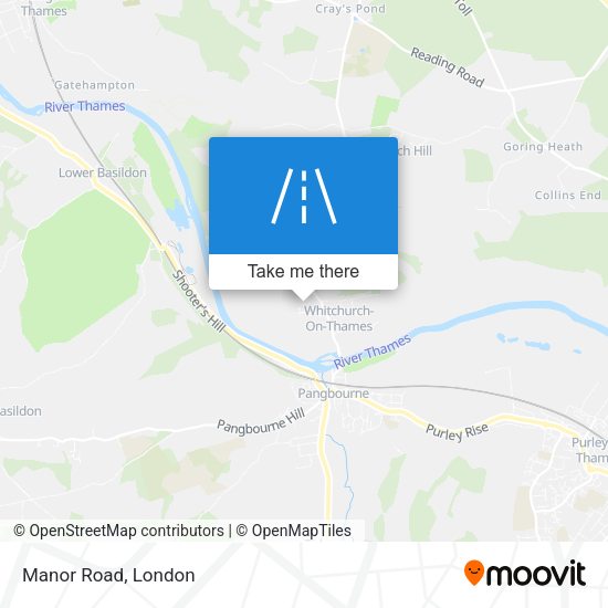 Manor Road map