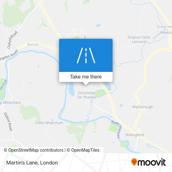 Martin's Lane map
