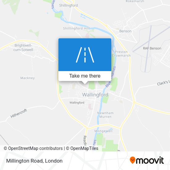 Millington Road map