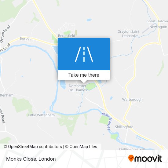 Monks Close map