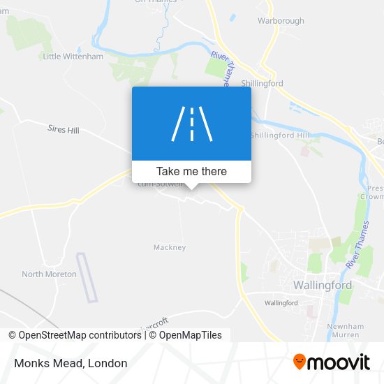 Monks Mead map