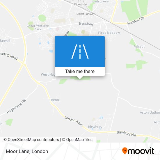 Moor Lane map