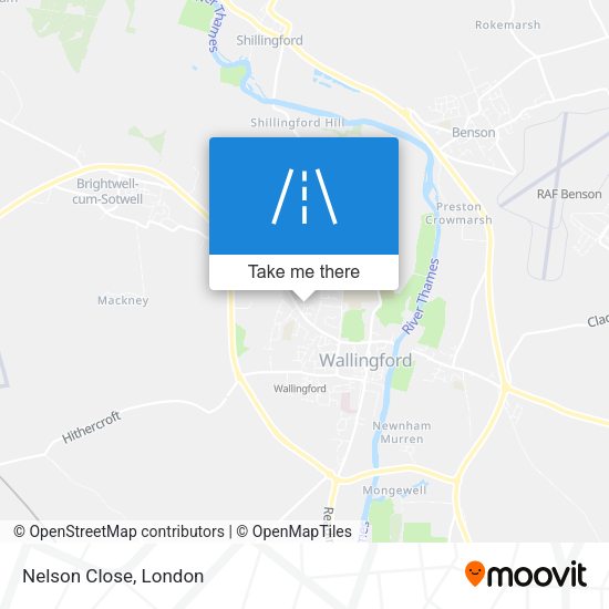 Nelson Close map