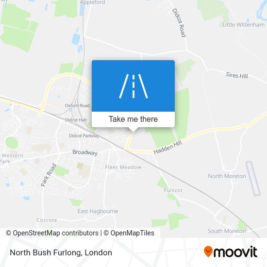 North Bush Furlong map