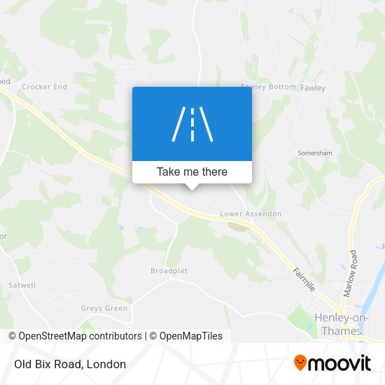 Old Bix Road map