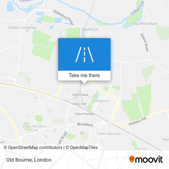 Old Bourne map