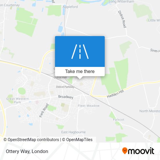 Ottery Way map
