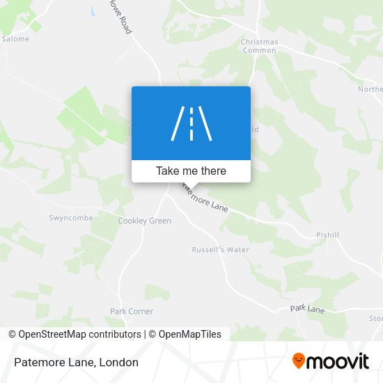Patemore Lane map