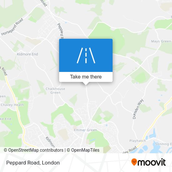 Peppard Road map
