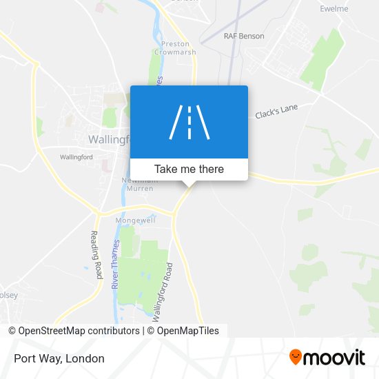 Port Way map