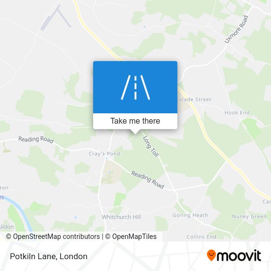 Potkiln Lane map