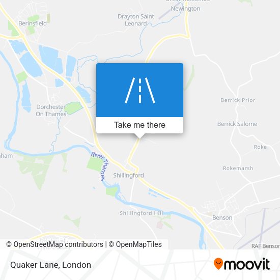 Quaker Lane map