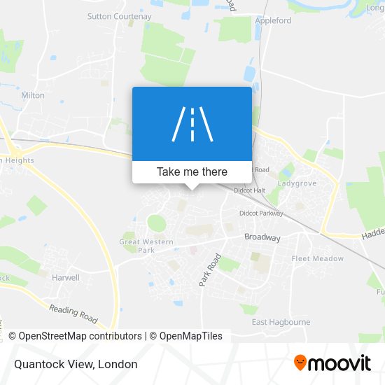 Quantock View map