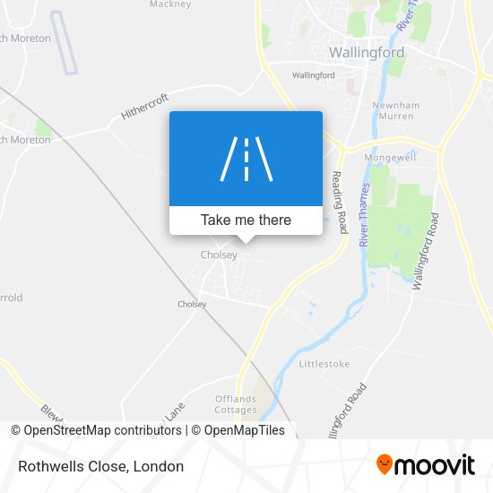 Rothwells Close map