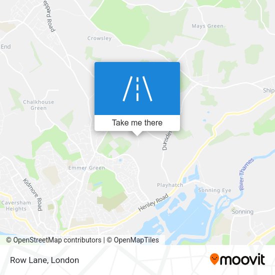 Row Lane map