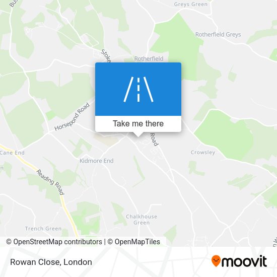 Rowan Close map