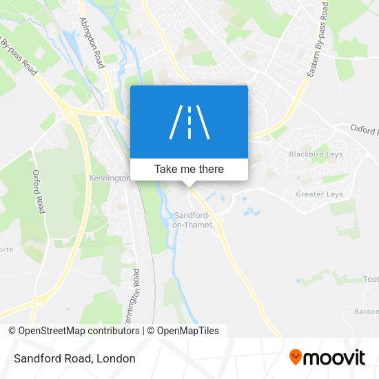 Sandford Road map