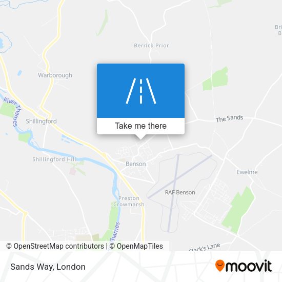 Sands Way map